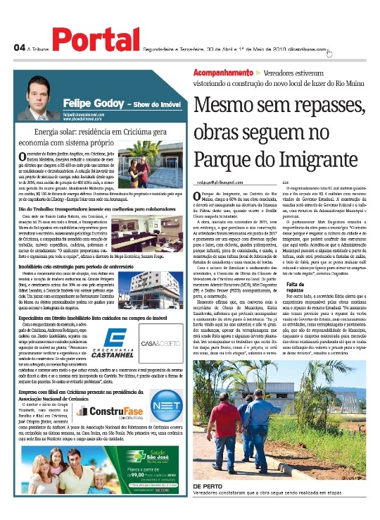 Coluna Jornal A Tribuna 30.04.2018