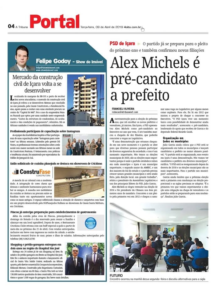 Coluna Jornal A Tribuna - 09.04.2019