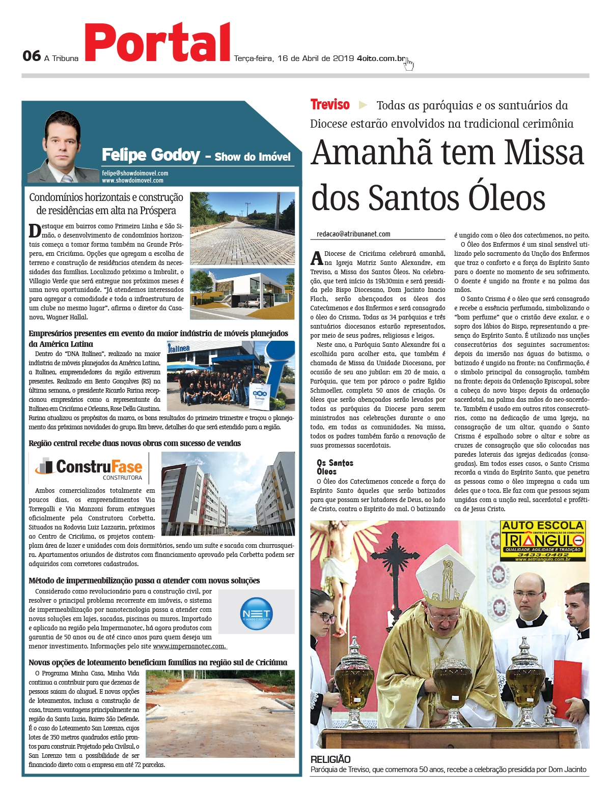 Coluna Jornal A Tribuna - 16.04.2019