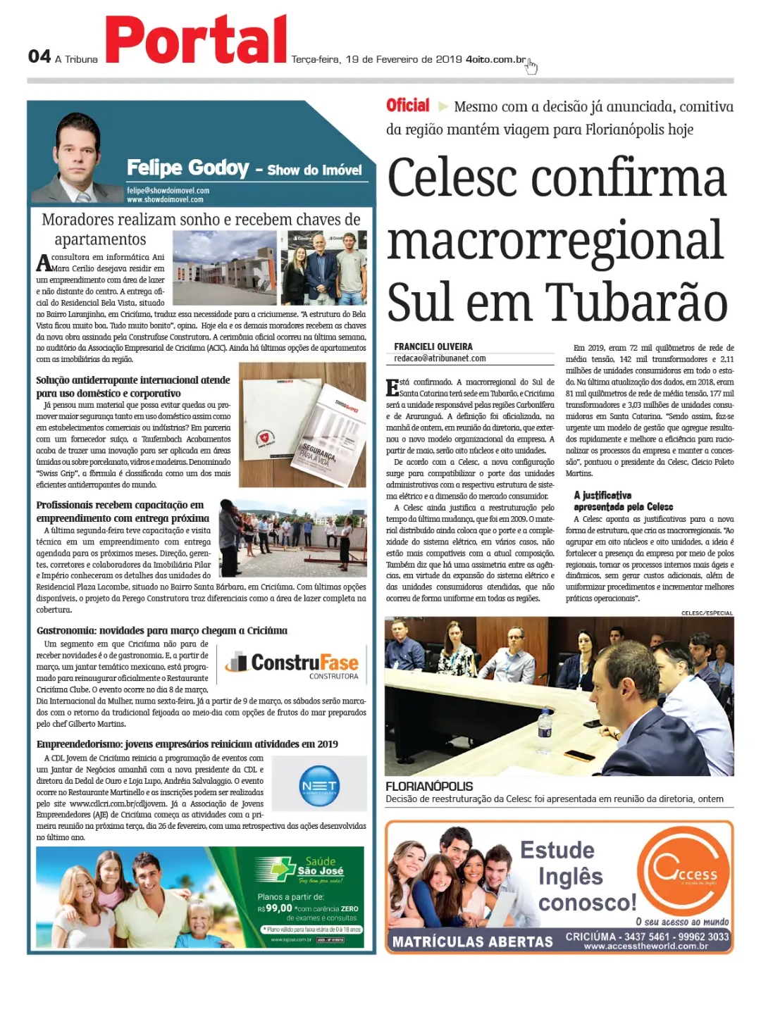 Coluna Jornal A Tribuna 19.02.2019