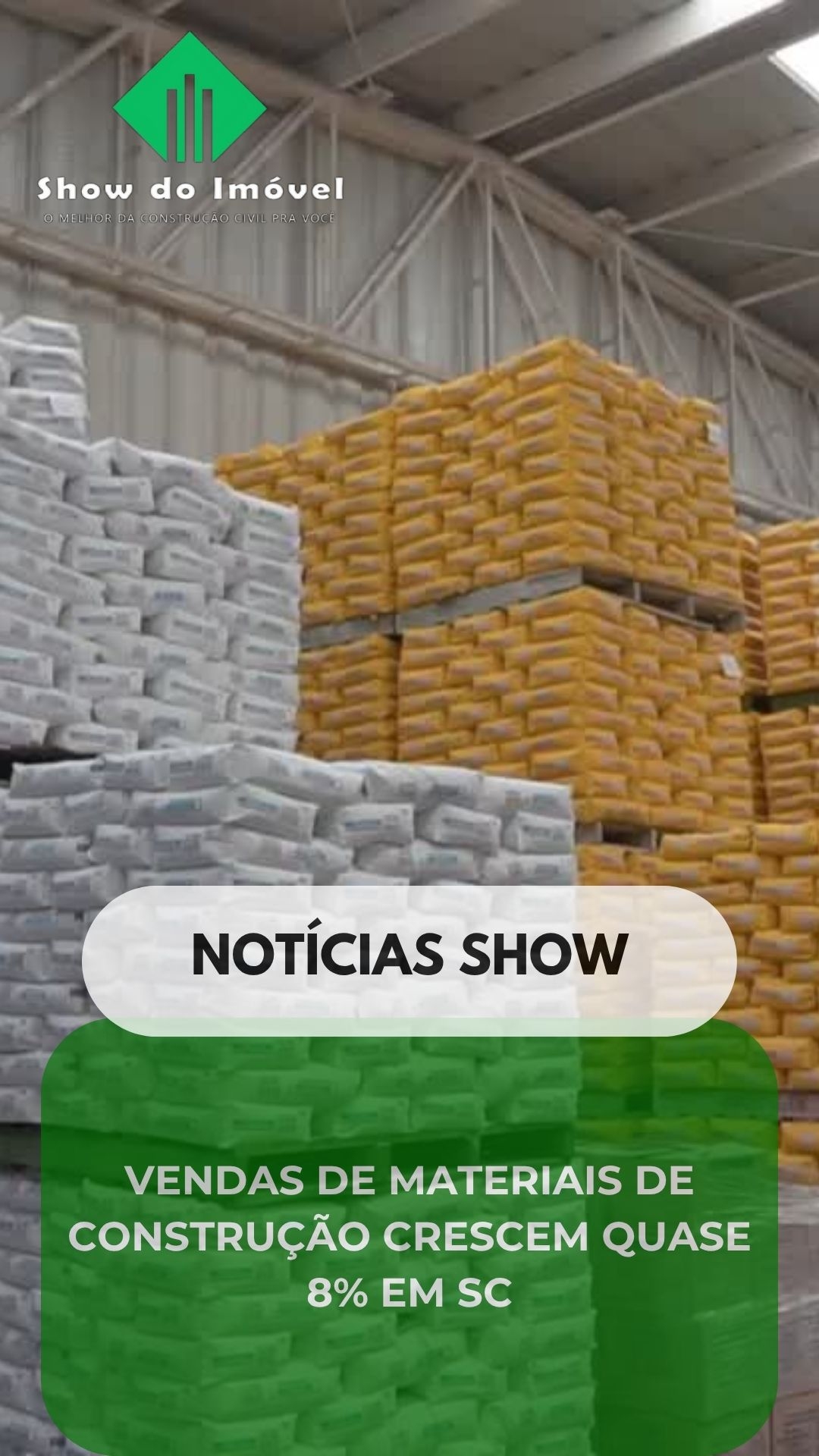 Vendas de materiais de construção crescem quase 8% em Santa Catarina